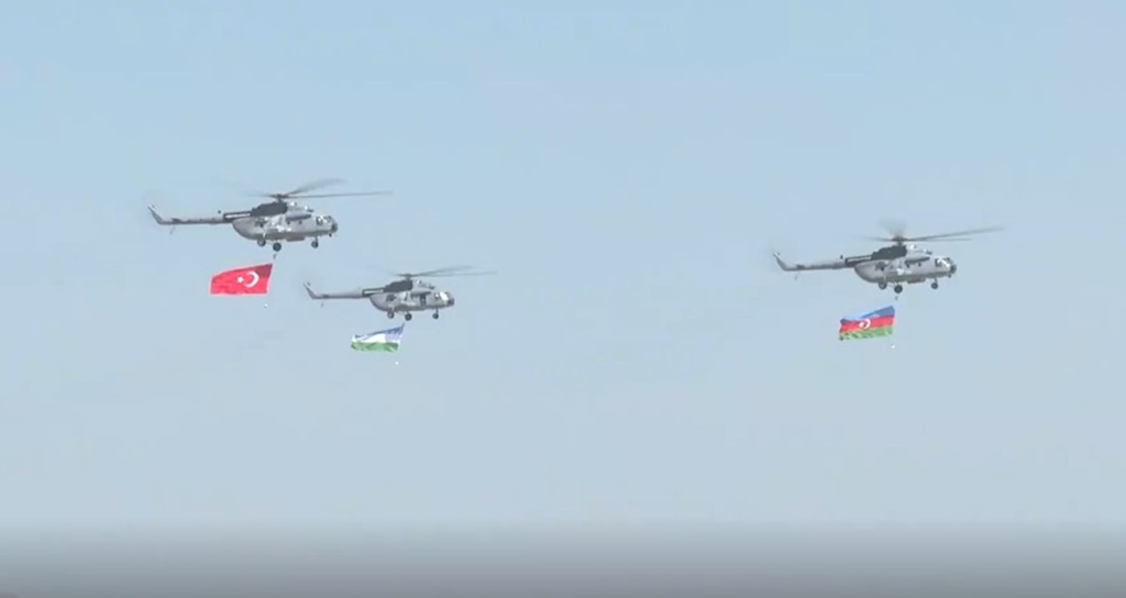 Türkiye, Azerbaycan ve Özbekistan ortaklığındaki askeri tatbikatta meskun mahal eğitimleri gerçekleştirildi