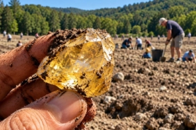 ABD'deki Crater of Diamonds Parkında Ziyaretçiler Buldukları Değerli Elmasları Yanlarında Götürebiliyor