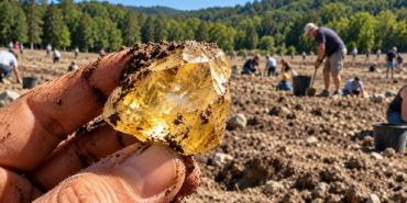 ABD'deki Crater of Diamonds Parkında Ziyaretçiler Buldukları Değerli Elmasları Yanlarında Götürebiliyor